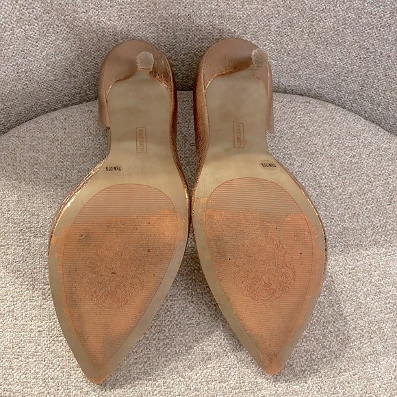Vince Camuto rose gold shattered metallic Halona pumps size 7.5 - Picture 15 of 15
